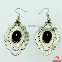 Load image into Gallery viewer, Vintage Turkmen Earrings With Black Onyx