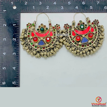 Load image into Gallery viewer, Vintage Handmade Hoop Earrings