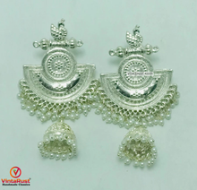 Load image into Gallery viewer, Oxidized Silver Indian Massive Earrings