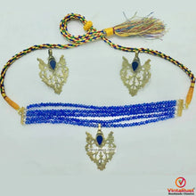 Load image into Gallery viewer, Beaded Multilayers With Brass Motif Jewelry Set