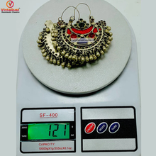 Load image into Gallery viewer, Vintage Handmade Hoop Earrings