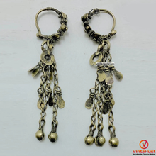 Load image into Gallery viewer, Long Dangle Boho Earrings With Dangling Tassels