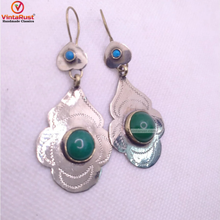Load image into Gallery viewer, Turkman Style Tribal Dangling Earring