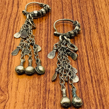 Load image into Gallery viewer, Long Dangle Boho Earrings With Dangling Tassels