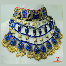 Load image into Gallery viewer, Handmade Blue Choker Necklace