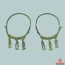 Load image into Gallery viewer, Big Vintage Hoop Earrings With Bells