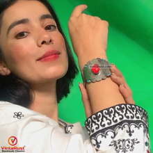 Load image into Gallery viewer, Vintage Ethnic Turkmen Cuff Bracelet