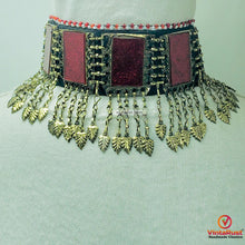 Load image into Gallery viewer, Handmade Necklace With Matha Tikka and Earrings