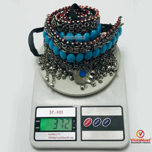 Load image into Gallery viewer, Handmade Belly Dance Belt With Turquoise Stones