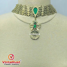 Load image into Gallery viewer, Birds Golden Necklace With Earring Traditional Jewelry Set