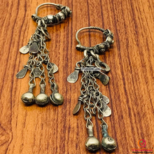 Load image into Gallery viewer, Long Dangle Boho Earrings With Dangling Tassels