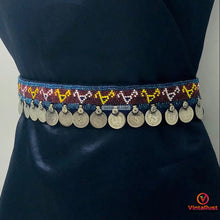 Load image into Gallery viewer, Tribal Belly Dance Belt With Dangling Coins
