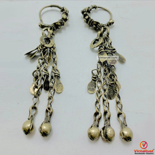 Load image into Gallery viewer, Long Dangle Boho Earrings With Dangling Tassels