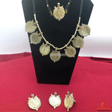 Load image into Gallery viewer, Antique Coins Necklace with earrings and ring Jewellery Set