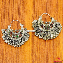 Load image into Gallery viewer, Tribal Kuchi Antique Earrings with Bells