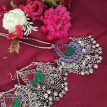 Load image into Gallery viewer, Tribal Kuchi Necklace With Jewellery Set