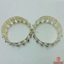 Load image into Gallery viewer, Boho Handmade Silver Cuff Bracelet