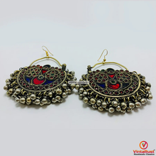 Load image into Gallery viewer, Antique Handmade Hoop Earrings