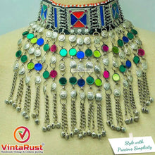 Load image into Gallery viewer, Handmade Tribal Jewelry Set Headpiece, Necklace and Earrings