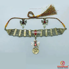 Load image into Gallery viewer, Birds Golden Necklace With Earring Traditional Jewelry Set
