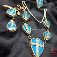 Load image into Gallery viewer, Tribal Turquoise Stones Jewelry Set