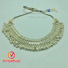 Load image into Gallery viewer, Silver Kuchi Vintage Bells Choker Necklace