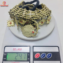 Load image into Gallery viewer, Vintage Golden Two Coins Necklaces Jewelry Set