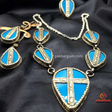 Load image into Gallery viewer, Tribal Turquoise Stones Jewelry Set