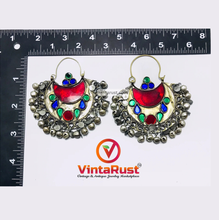 Load image into Gallery viewer, Tribal Kuchi Multicolor Bali Boho Earrings