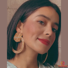 Load image into Gallery viewer, Handmade Big Hoop Earrings