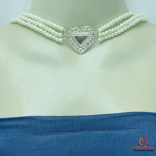 Load image into Gallery viewer, Pearls Beaded Chain Necklace With Earrings