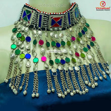 Load image into Gallery viewer, Handmade Tribal Jewelry Set Headpiece, Necklace and Earrings