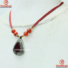 Load image into Gallery viewer, Beaded Chain Handmade Pendant Necklace
