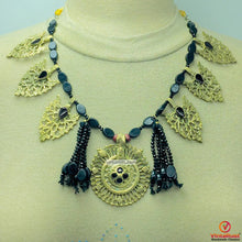 Load image into Gallery viewer, Tribal Black Stone Beaded Motif Jewelry Set