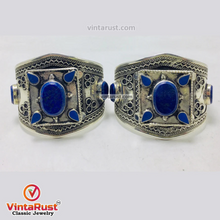 Load image into Gallery viewer, Handmade Boho Cuff Bracelet inlaid With Stones