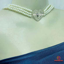 Load image into Gallery viewer, Pearls Beaded Chain Necklace With Earrings