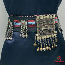 Load image into Gallery viewer, Kuchi Belly Belt With Big Pendant and Vintage Coins
