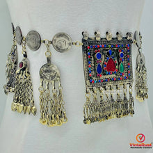 Load image into Gallery viewer, Vintage Kuchi Coins Belt,Tribal Gypsy Belly Belt