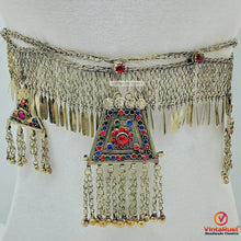Load image into Gallery viewer, Silver Kuchi Belly Belt With Dangling Pendants