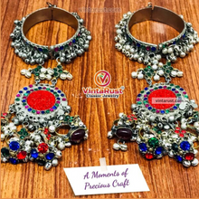 Load image into Gallery viewer, Vintage Handmade Bracelet With Rings Link and Chain