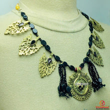 Load image into Gallery viewer, Tribal Black Stone Beaded Motif Jewelry Set
