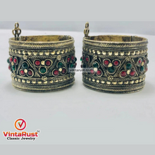 Load image into Gallery viewer, Vintage Boho Tribal Handcuffs Bracelet