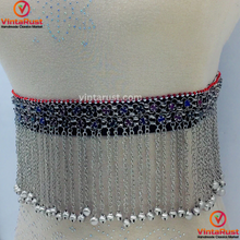 Load image into Gallery viewer, Tribal Chain Belt With Long Dangling Bells