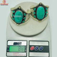 Load image into Gallery viewer, Handmade Silvered Metal Patterned Cuff Bracelet