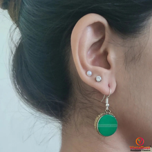 Load image into Gallery viewer, Antique Handmade Gemstones Earrings
