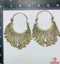 Load image into Gallery viewer, Handmade Vintage Bells Drop Earrings