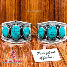 Load image into Gallery viewer, Vintage Bohemian Stone Cuff Bracelet