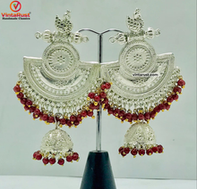 Load image into Gallery viewer, Oxidized Silver Indian Massive Earrings