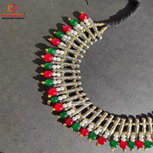 Load image into Gallery viewer, Vintage Metal Spikes Choker Necklace With Beads