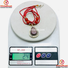 Load image into Gallery viewer, Beaded Chain Handmade Pendant Necklace